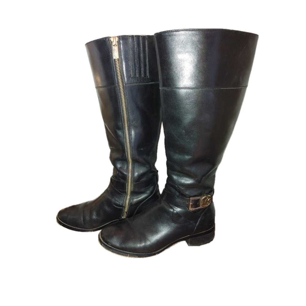 Michael Kors Rory Leather Boots Size 6M